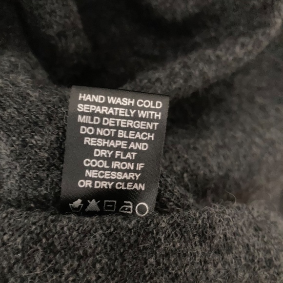 Lusso Heather Charcoal Duster Cardigan Cashmere Size M - Picture 6 of 10